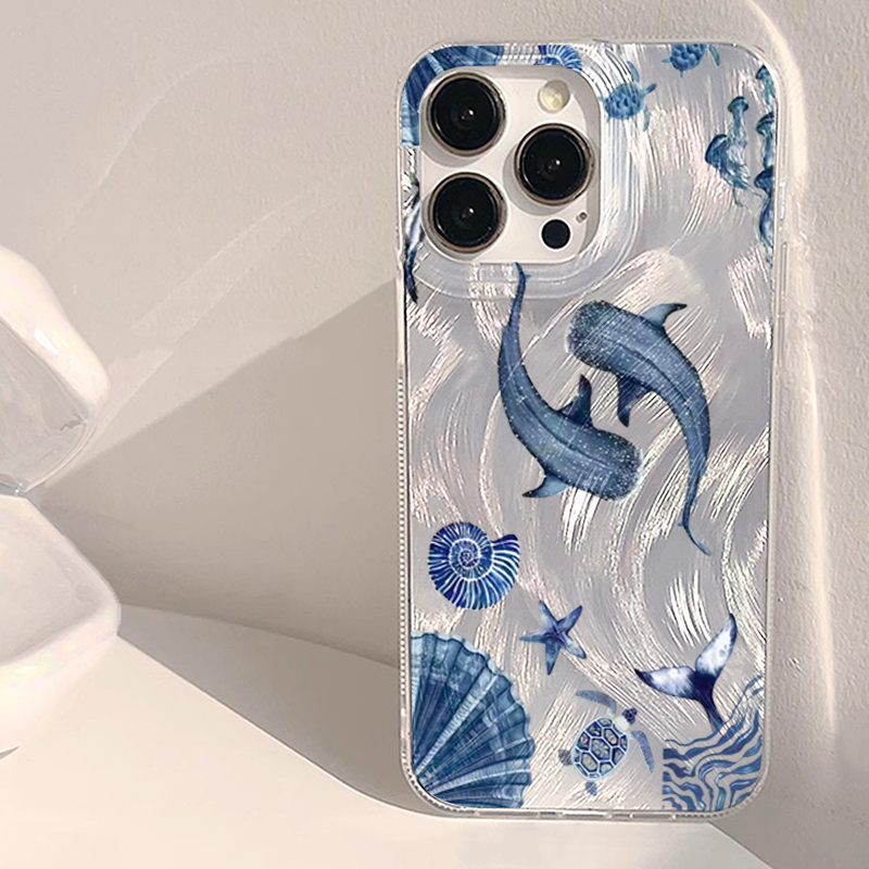 Samsung Galaxy A55 - Cover Trendy con Animali Marini (Balena,
